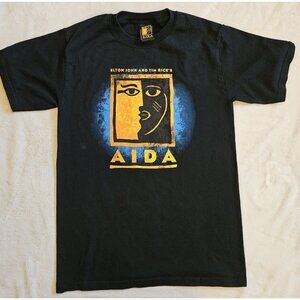 vintage 90s Elton John and Tim Rice's AIDA T-Shirt Concert Tour SZ Small
